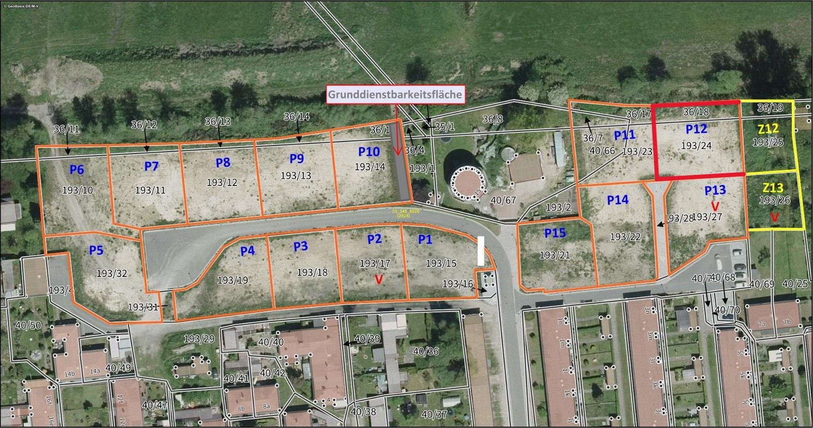 Bild von Grundstücksvermarktung in der Stadt Barth - Parzelle 12