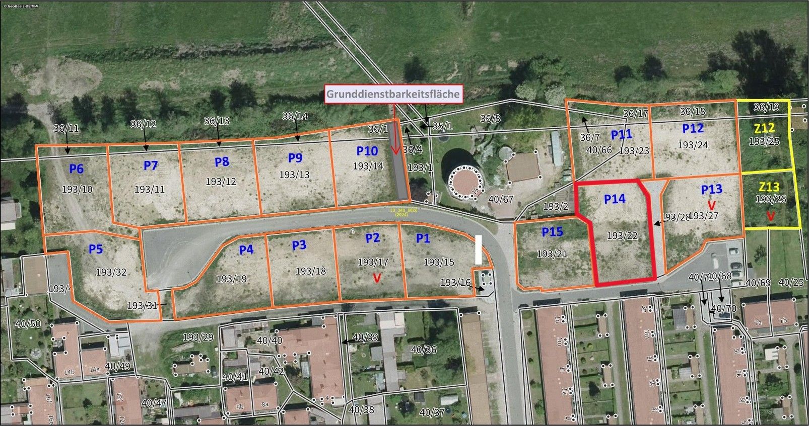 Bild von Grundstücksvermarktung in der Stadt Barth - Parzelle 14