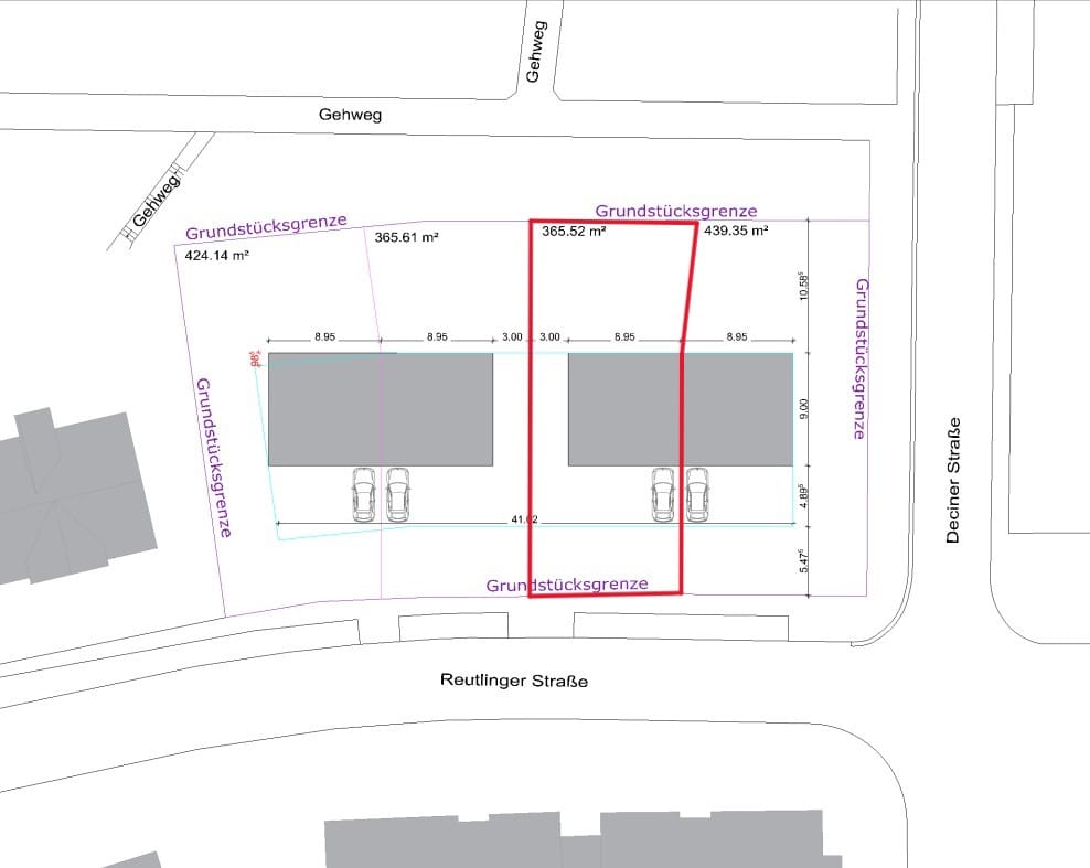 Bild von Baugrundstück für Ihre Doppelhaushälfte in Pirna Sonnenstein! - linksseitig (365,52 m²)