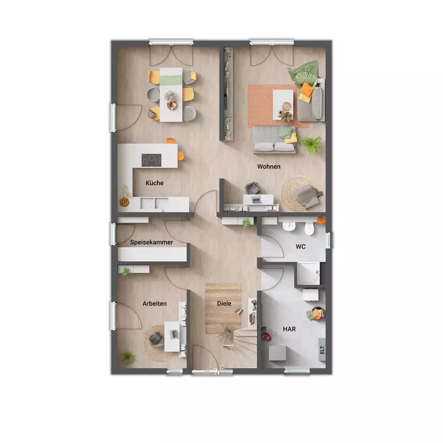 Bild von Stadthaus Flair 124 mit Staffelgeschoss