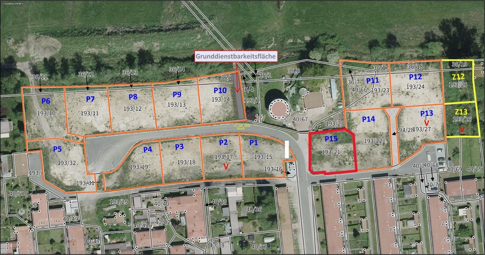 Bild von Grundstücksvermarktung in der Stadt Barth - Parzelle 15