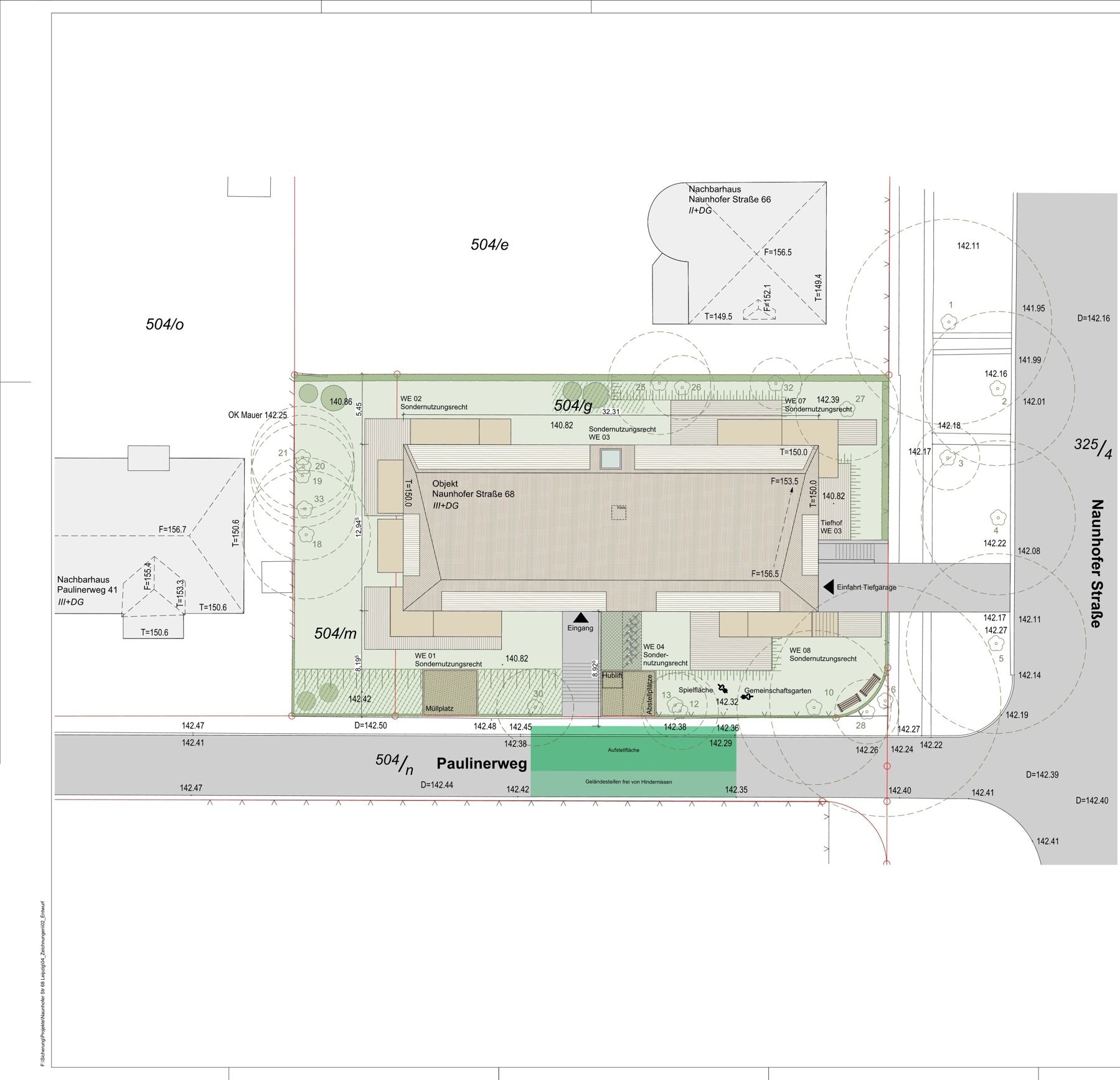 Bild von Bauträgergrundstück in Stötteritzer Villenlage – mit Planung für 14 Eigentumswohnungen
