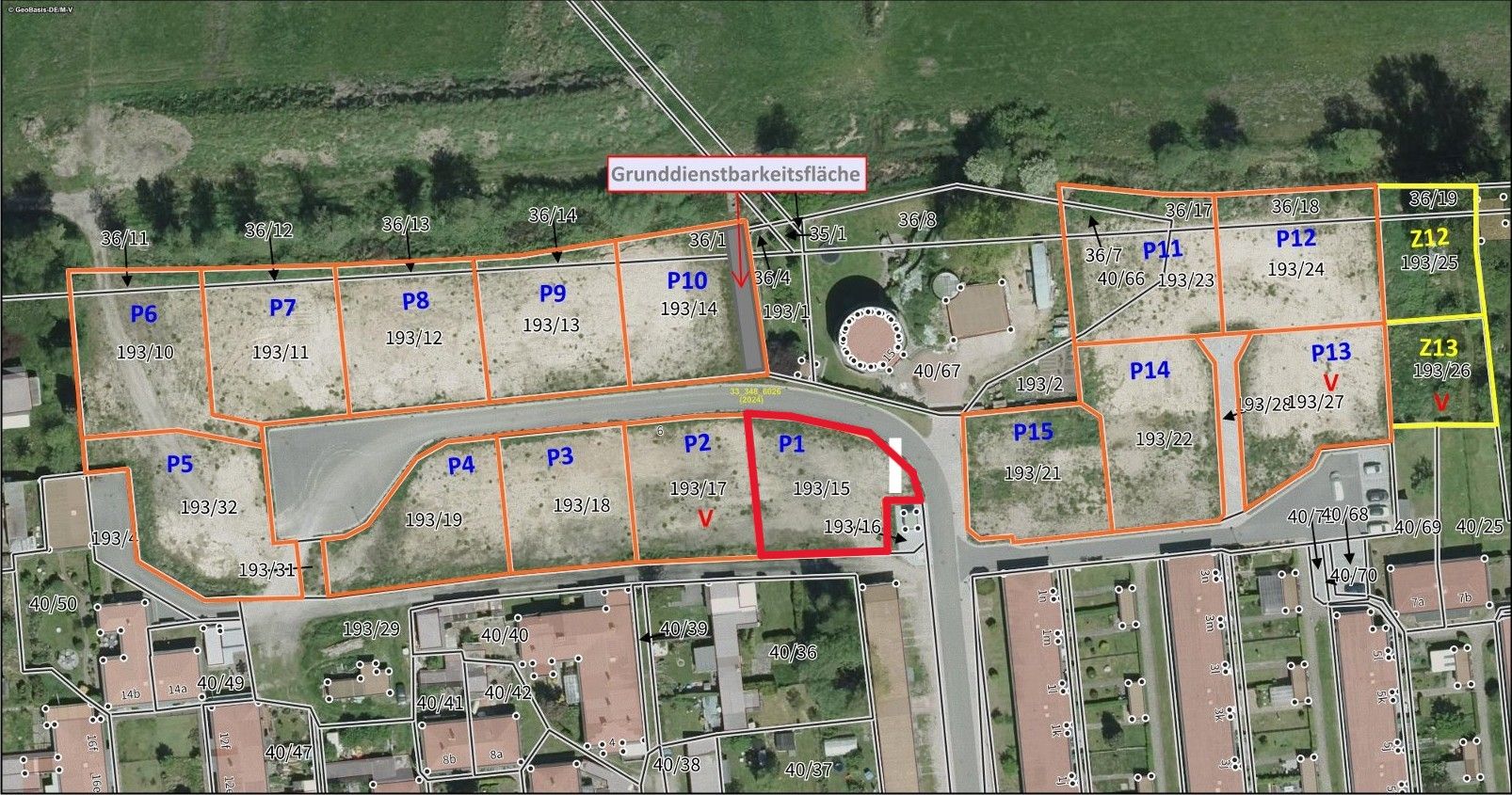 Bild von Grundstücksvermarktung in der Stadt Barth - Parzelle 1
