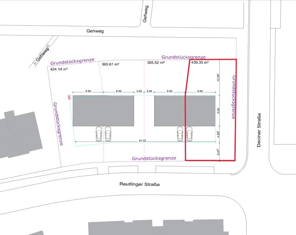 Bild von Baugrundstück für Ihre Doppelhaushälfte in Pirna Sonnenstein! - rechtsseitig (439,35 m²)