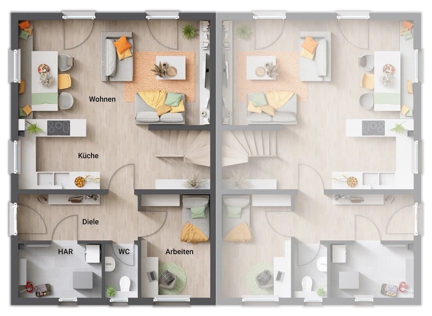Bild von Doppelhaus Aura 115
